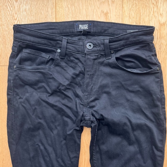 PAIGE LENNOX BLACK SHADOW SLIM JEANS - 30 - Picture 11 of 14